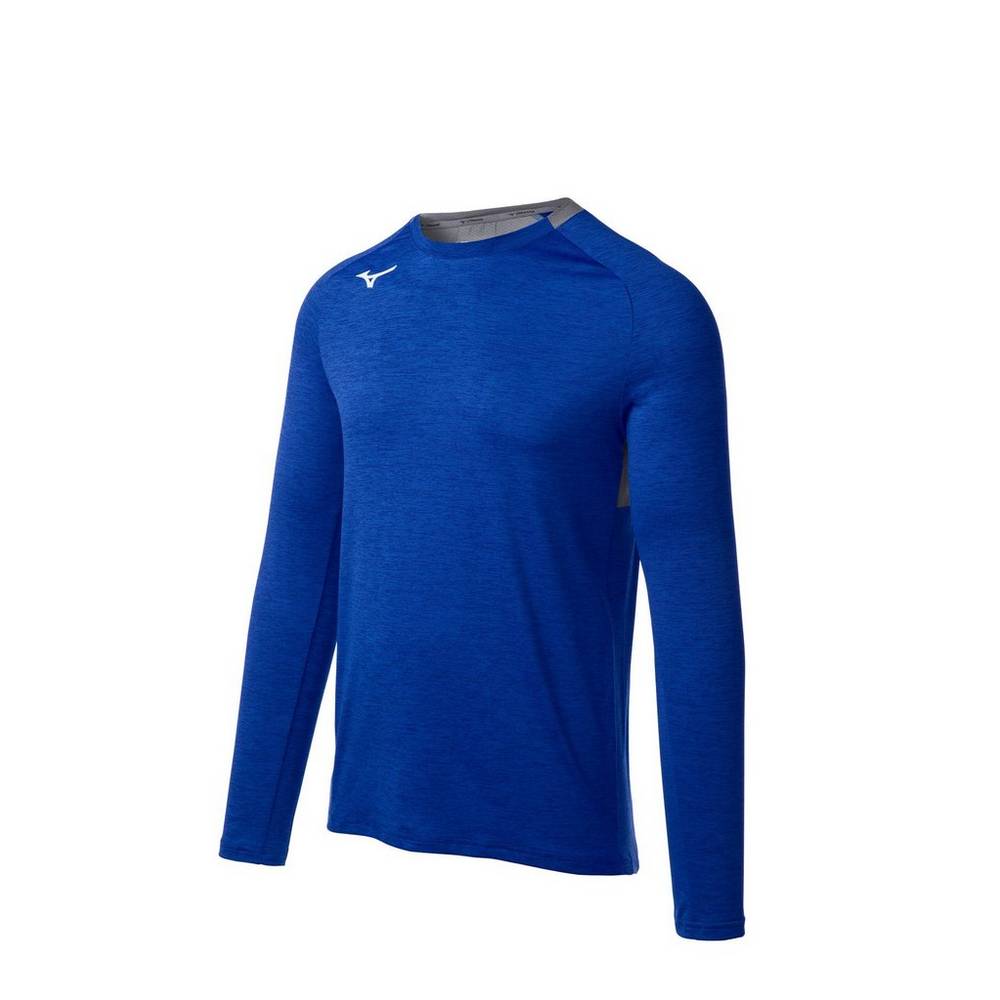 Mens Mizuno Alpha Long Sleeve Shirts Royal Philippines (XVFKYE830)